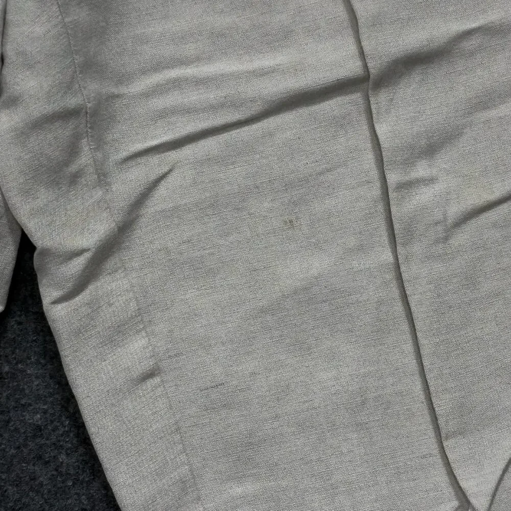 Cubavera Pants Mens 32x26 Beige Linen Blend Drawstring Elastic Waist Casual